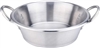STLSS CAZO W/HANDLES, 22"DIAx5.5" DEEP