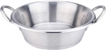STLSS CAZO W/HANDLES, 22"DIAx5.5" DEEP