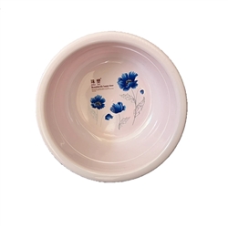 BASIN 12.5" ROUND W/FLOWERS