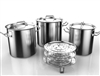 3PC STAINLESS STOCKPOT SET (64-80-100QT)
