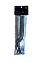 FORKS DINNERWARE 12/CARD, STAINLESS STEEL