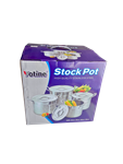 STOCKPOT SET, 4PC STAINLESS (8-12-16-20QT)