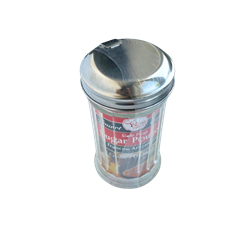 SUGAR POURER, GLASS, RESTAURANT STYLE