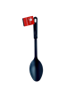 COOKING SPOON 14" PLASTIC, RUBBER HANDLE