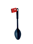COOKING SPOON 14" PLASTIC, RUBBER HANDLE
