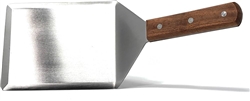 GRILL SPATULA HEAVY DUTY, 5"X6" BLADE, WOOD HANDLE