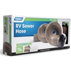 RV SEWER HOSE 15' HTS, HD VINYL