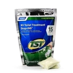 RV TOILET TREATMENT DROP-INS, 15/BAG