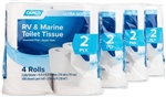 TOILET TISSUE RV & MARINE, 2-PLY, 4 ROLLS/PAK
