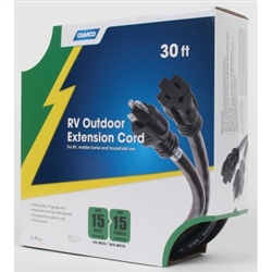 EXTENSION CORD 30' BLACK, 14GA--CAMCO