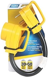 POWER GRIP ADAPTER, 50A FEMALE, 30A MALE, 125V