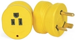 POWER GRIP EXT ADAPTER, 15A FEMALE/30A MALE, 125V