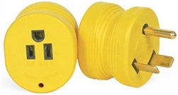 POWER GRIP EXT ADAPTER, 15A FEMALE/30A MALE, 125V