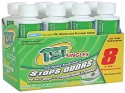 RV TOILET TREATMENT 4oz BOTTLES, 8/PACK