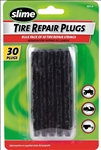 BIKE TIRE REPAIR PLUGS BLACK, 30 PACK--SLIME