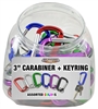 CARABINER 3" W/KEYRING 48/DISPLAY