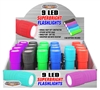 FLASHLIGHT, 9 LED SUPERBRIGHT PROMO--24/display