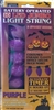 HALLOWEEN LED JUMBO LIGHT STRING, ORANGE/PURPLE