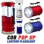 LANTERN / FLASHLIGHT, COB, POP UP (9/display)