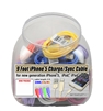 iPHONE CHARGE CABLE 9', ASST COLORS