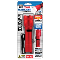 LED ZOOM 200 LUMEN FLASHLIGHT