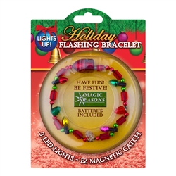 EARRINGS & BRACELETS, FLASHING HOLIDAY LED