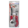 FOLDING CUTLERY SET--SPOON, KNIFE, FORK
