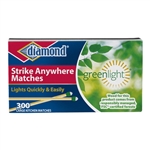 MATCHES, STRIKE ANYWHERE--(300-COUNT/BOX) 48bx/case