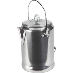 ALUM COFFEE POT, 9-CUP PERCOLATOR