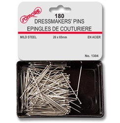 DRESSMAKER PINS, 180pc, CD