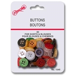 BUTTONS, ASSORTED COLORS