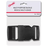BUCKLE, MULTI-PURPOSE BLACK PLASTIC