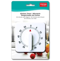 KITCHEN TIMER, W/MAGNET  60 MINUTE