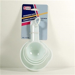 MEASURING CUPS 4PC(1/3C,1/4C,1/2C, 1C)