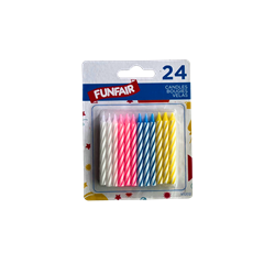 BIRTHDAY CANDLES, 24 ASST, CD