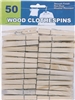 CLOTHESPINS WOODEN  50PC.
