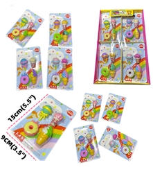 ERASERS, MINI TREATS--4PCS