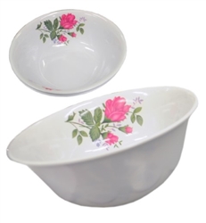 BOWL MELAMINE 7", PINK ROSES