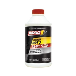 BRAKE FLUID DOT 3, MAG1, 12OZ