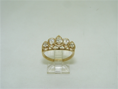 Pear shape diamond ring