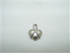 14k white gold diamond heart pendant