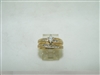 14k yellow gold two piece set engagement ring