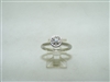 14k white gold single diamond ring