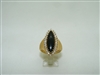 Marquise onyx and diamond ring