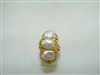 14k yellow gold freshwater pearls ring