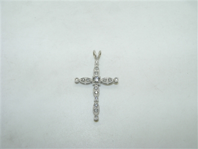 Beautiful 14k white gold diamond pendant