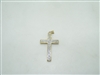 14k yellow gold cross with diamonds pendant