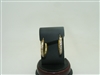 14k yellow gold cubic zircon hoop earrings