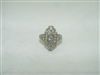 Beautiful Vintage 1950's Platinum Diamond Ring