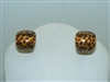 18k Yellow Gold Cheetah Earrings